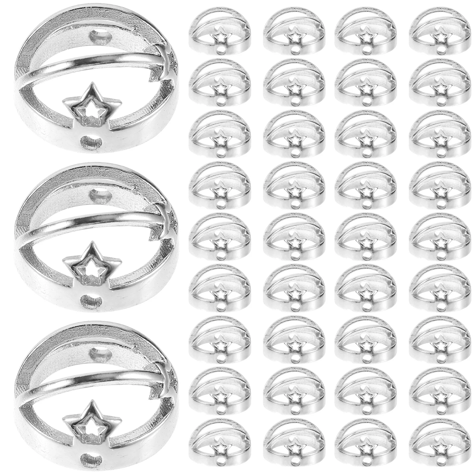 50Pcs Eye-Catching Pentagram Charms Earring Beads Jewelry Making Supplies Craft Projects Earring Making Charms