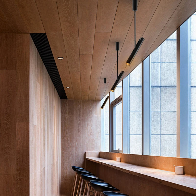 LED Chandelier With Adjustable Angle Spotlight Coffee Shop Restaurant Decoration Ceiling Light Minimalist Bedroom Bedside Lamp