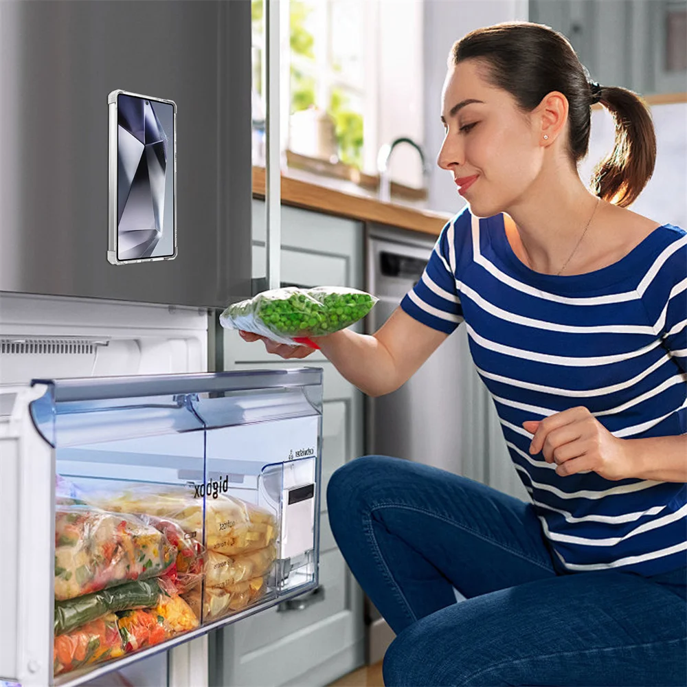 Rotierender magnetischer Klappständer, transparente Handyhülle für Samsung S26 S25 Edge S24 S23 Plus FE S21 Ultra Armor stoßfeste Abdeckung – Detail 10