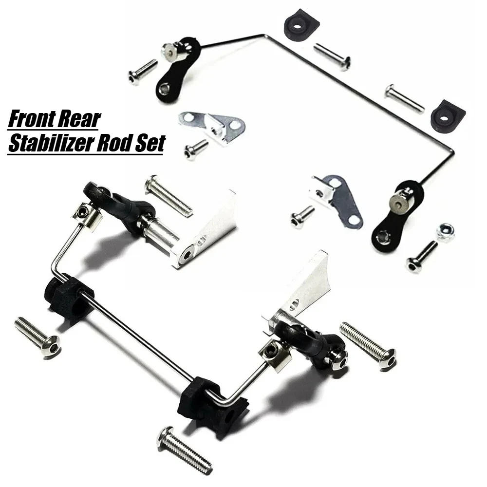 Aluminum Front Rear Stabilizer Rod Set  Fit for Tamiya CW01 Lunch Box/Midnight Pumpkin Upgrades Parts