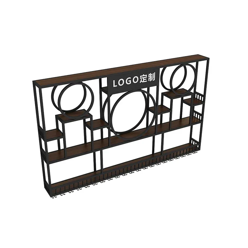 Black Modern Wine Display Rack Living Room Creative Nordic Whisky Cabinet Industrial Design Rack De Vinos Boutique Furniture