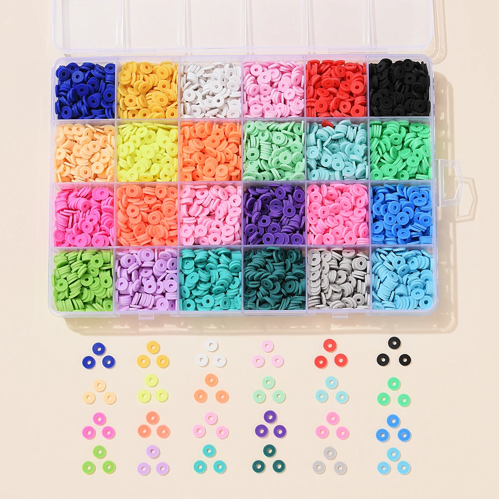 6MM Size Polymer Clay Kit Color 24 Grid Soft Clay Handmade DIY Creative Production Products Ins Style Trend Decoration