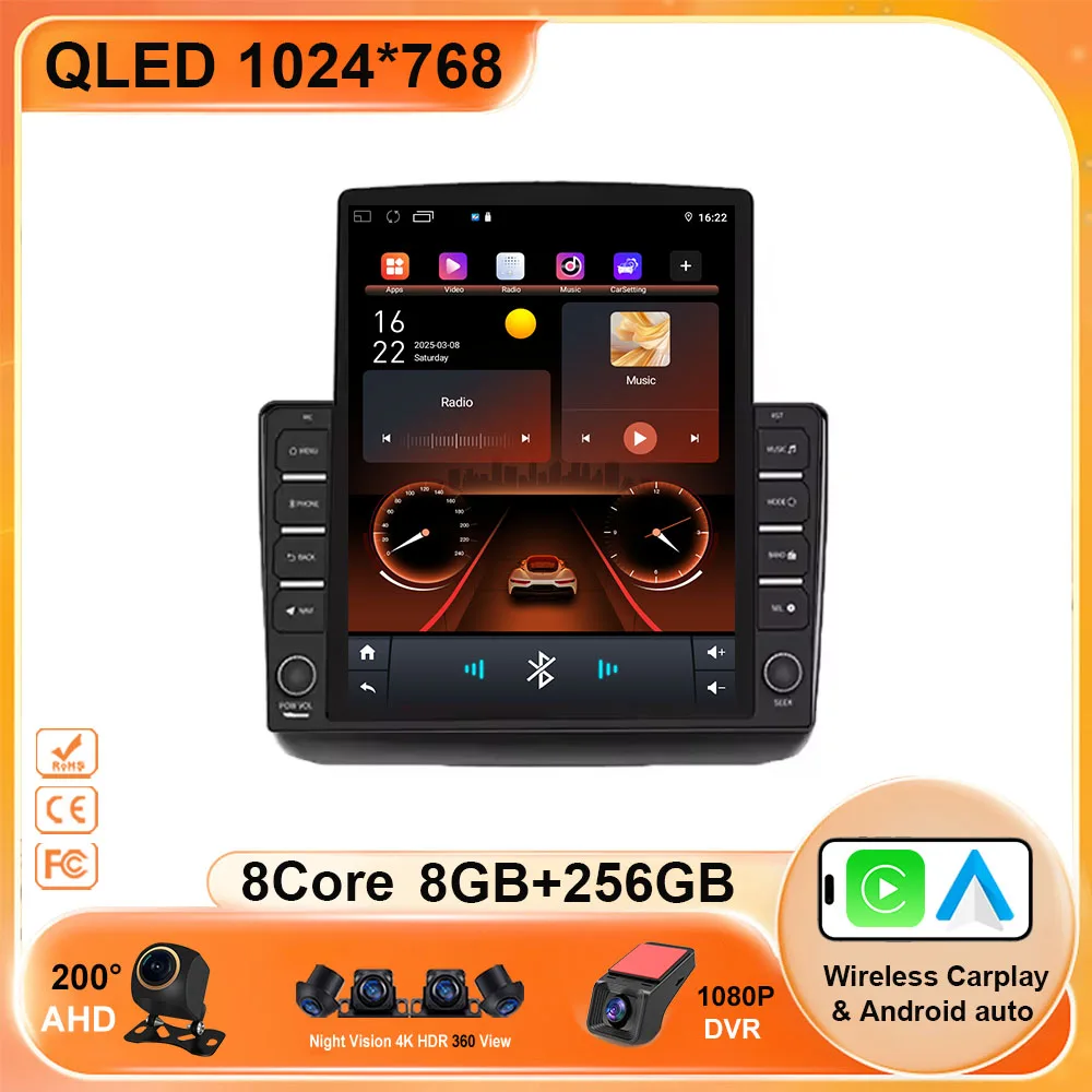 9.7 Android 15 Style Screen Car Radio For Jeep Grand Cherokee WK2 2013 2020 GPS Navigation Multimedia Player Carplay 2din 5G