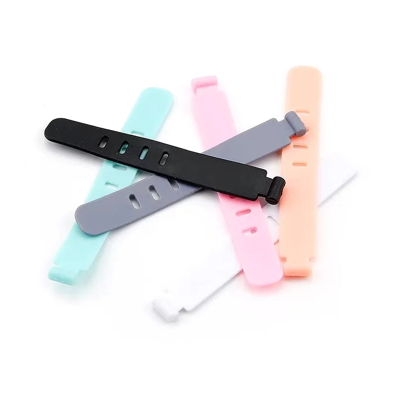 20/PCS Cable Organizer Ties Clip Charger Cord Management Silicone Wire Manager Mouse Earphone Holder Data Line Winder Straps