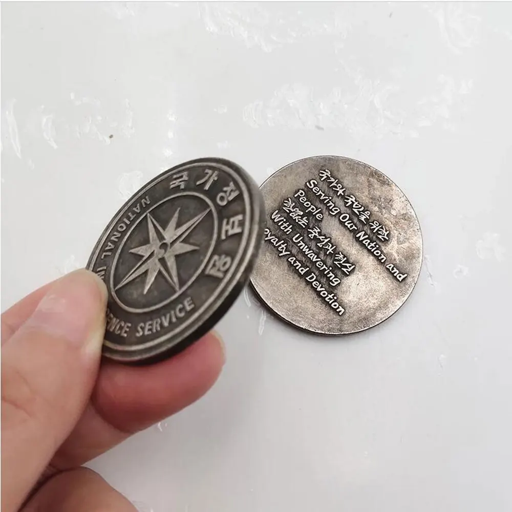 عملة كورية غير عملة تذكارية عملة تذكارية سطح المكتب الحلي هدية تزيين المنزل