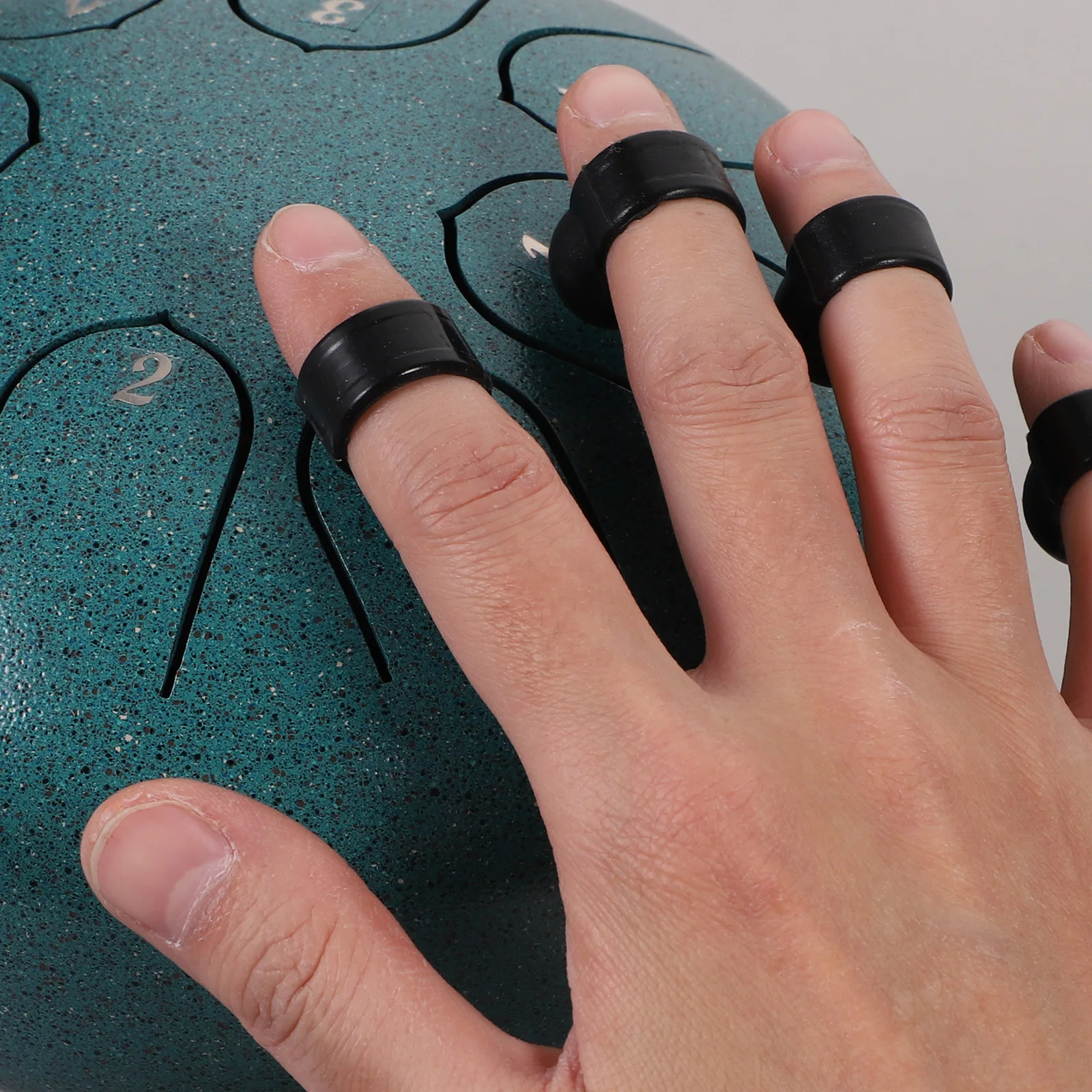 1セット 6インチ ロータスドラム 8音 スチールタングパーカッション楽器 音楽教育に最適 ハンドパンドラム