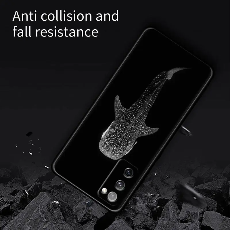 Whale Shark Ocean Phone Case For Samsung Galaxy S24 Ultra Funda S23 FE S22 5G S21 S20 Back Cover S23 S24 Plus S10 Silicone Cases