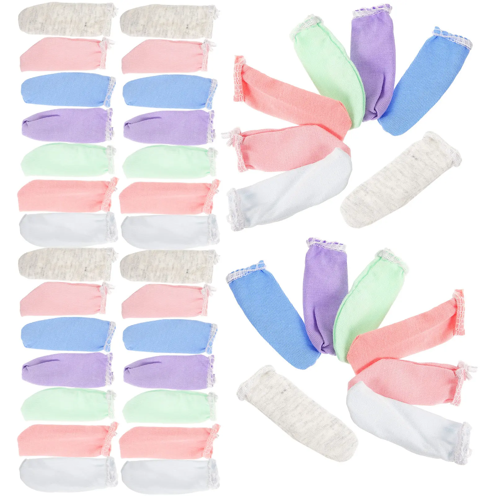 

50Pcs Finger Cots Anti-Wear Breathable Finger Protectors for Arthritis Support Painting Construction Electronic Care