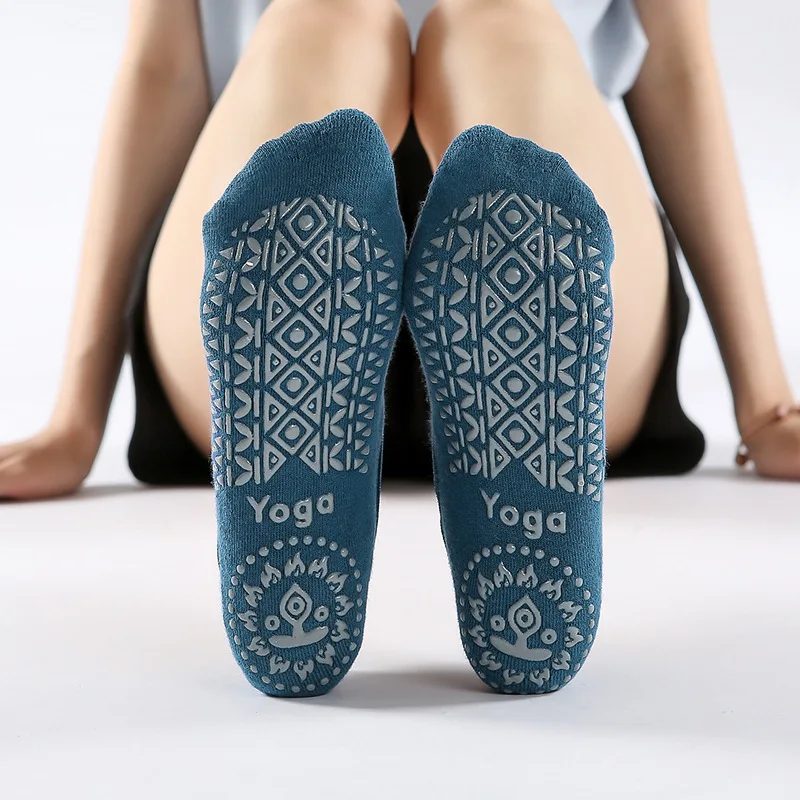 Frauen Hohe Qualität Atmungsaktive Yoga Socken Silikon Non-Slip Bandage Pilates Socke Damen Ballett Tanz Fitness Workout Baumwolle Socken – Detail 5