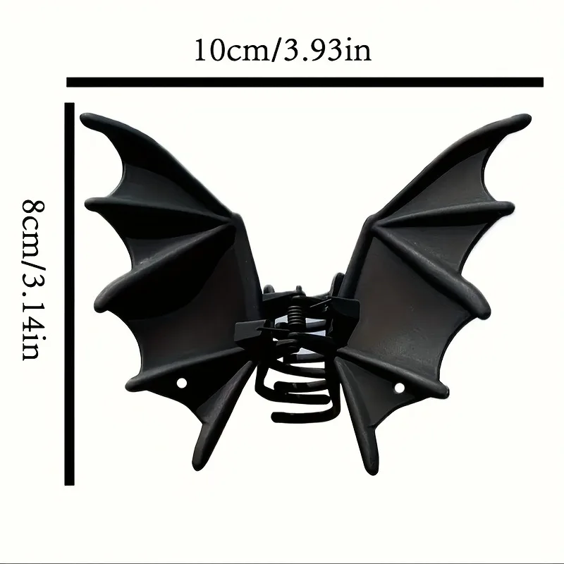 1pc Halloween Party Coole Fledermaus Dame Metall Haarnadel Punk Stil Ball Party Flechten Kleine Design Shark Clip Dress up haar Zubehör – Detail 6