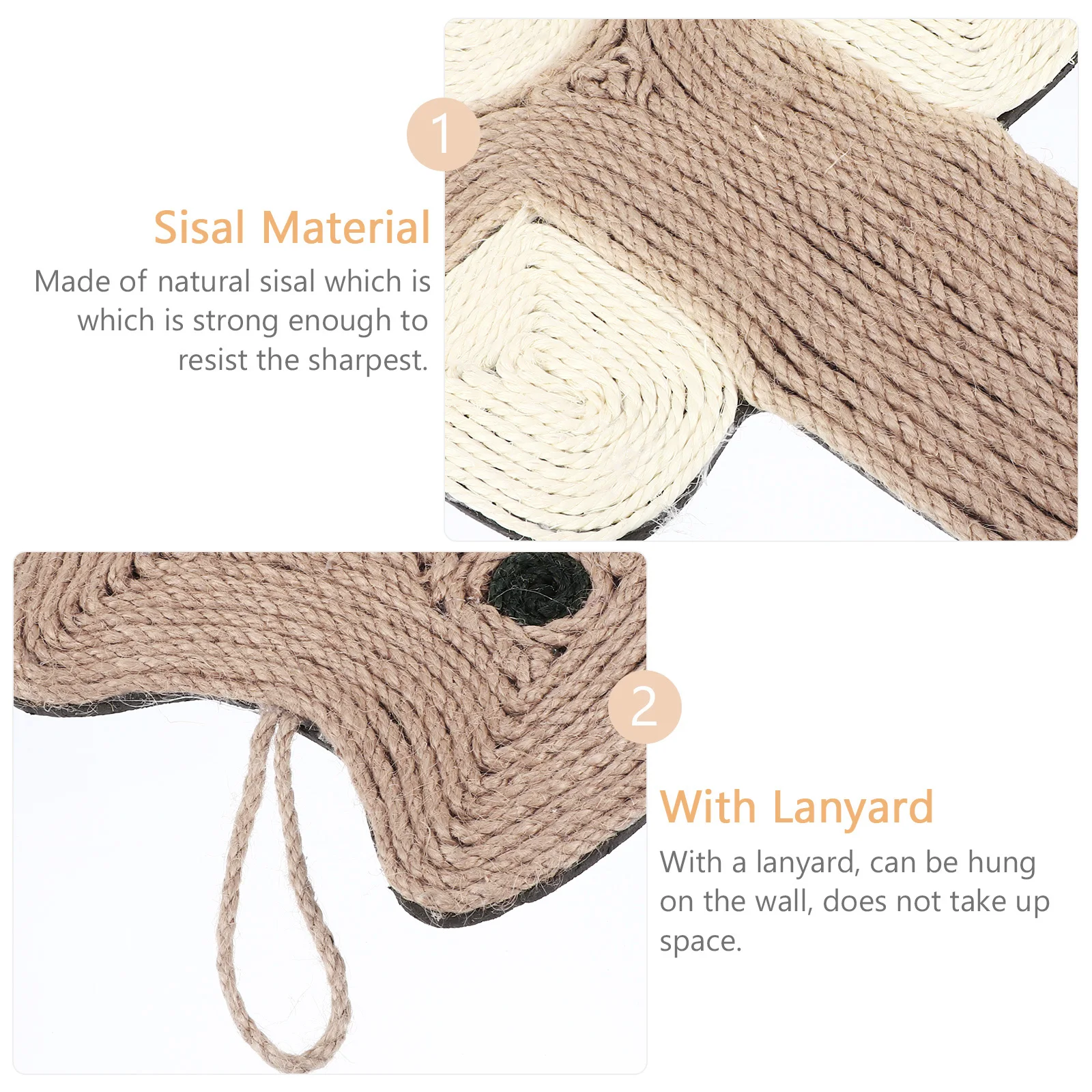 

Mat for Cats Grinding Claws Hanging Scratching Pad Shaped Kitten Scratcher
