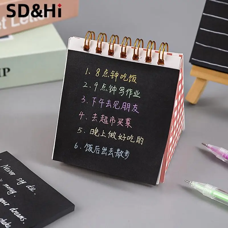 1Sheets 76*76cm Black Color Sticky Notes Self Adhesive Memo Pad Sticky Paper Bookmark Point Gift Card Creative Stationery