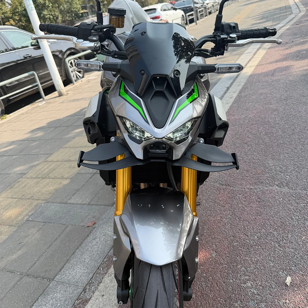 FOR Kawasaki Z900 Z900SE 2025+ Front Fairing Leading Edge Wing Cover Aerodynamic Fairing Spoiler Front Headlight Extension