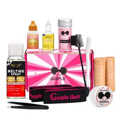 GOIPLE Melting Spray Glue for Lace Front Extra Hold Wig Adhesive Bond Tool and Remover Slick Hair Wax Stick Edge Control Gel Kit