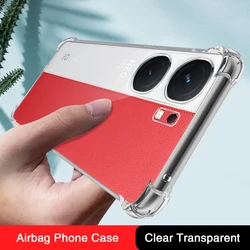 High Qualtiy Airbag Silicone Case for VIVO iQOO Neo9 Neo 9 9S Pro Neo9Pro 9SPro 5G Fundas Luxury Soft Transparent Original Cover