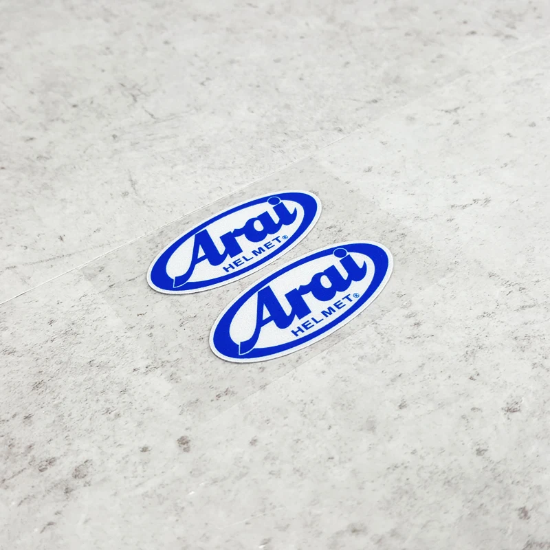 2pcs/lot S266 Motorcycle Helmet Lens Stickers and Decals for Japan ARAl RX7X RR5 Motorbike Waterproof Reflective Warning Mark