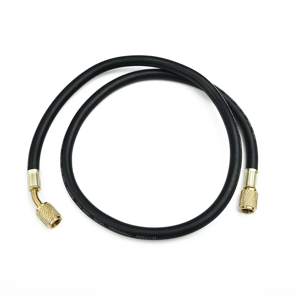 R-410A Charging Hose Refrigeration Replacement 1/4 inches for sae 800PSI Black Brass Equipment Gauge Industrial