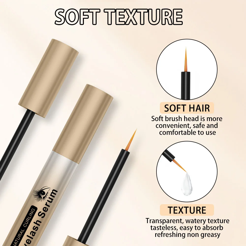 Sérum de croissance rapide des cils, rehausseur de cils naturel, plus long, plus épais, traitement des cils, produits de soins pour les yeux, maquillage, 7 jours