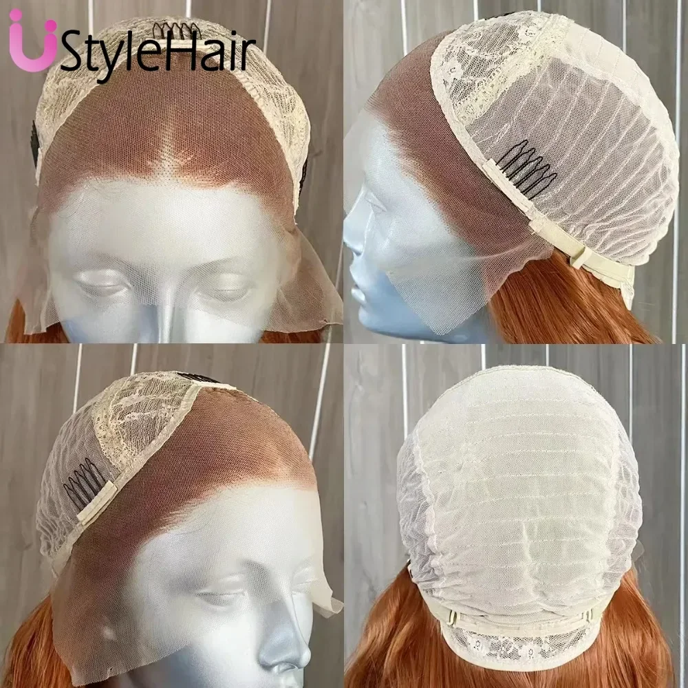 UStyleHair-Perruque Lace Front Wig synthétique blonde, perruques Body Wave, perruques en fibre de degré de chaleur, ligne de cheveux naturelle, utilisation 03, cosplay