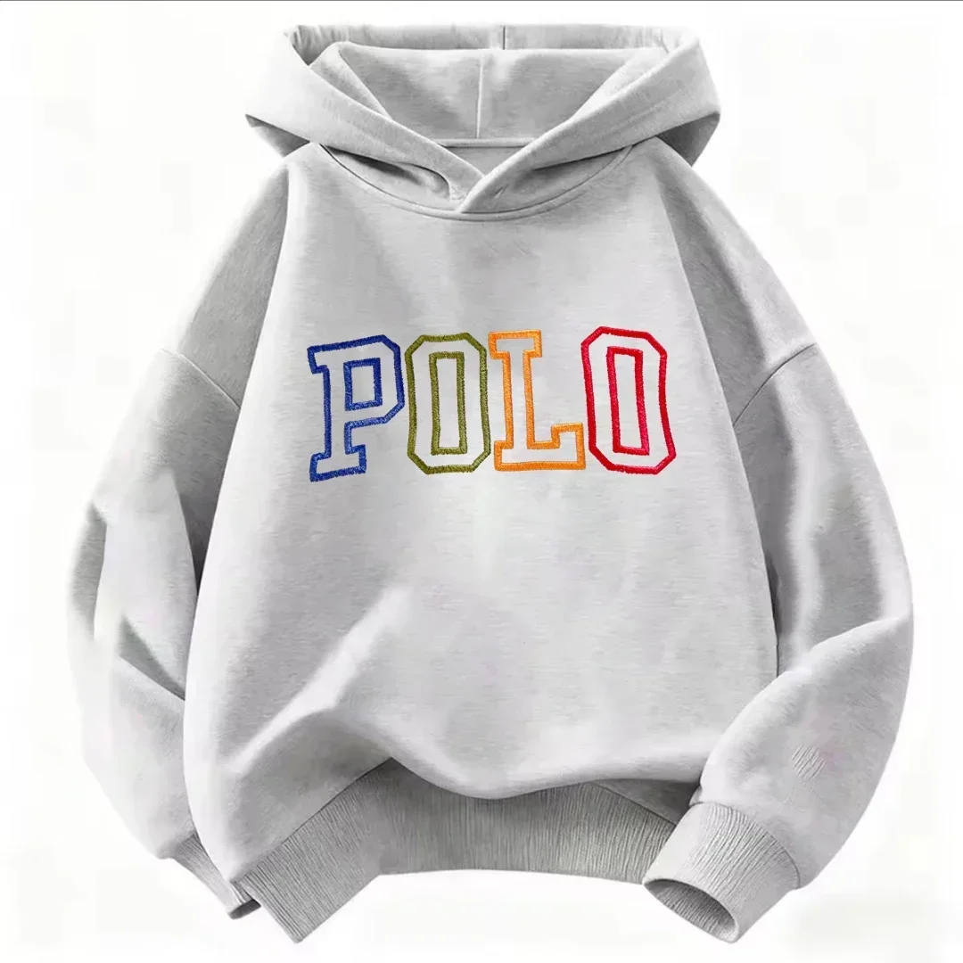 Herbst/Winter Kinder-Streetwear Kapuzenpullover, Retro-Regenbogenmuster Kapuzenpullover Langarm-Sweatshirts – Detail 4