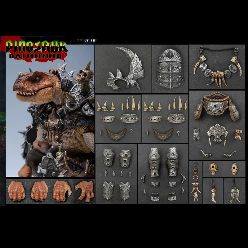 1/12 8in Axytoys Action Figure Dinosaur Battlefield Warrior  Anime Toys