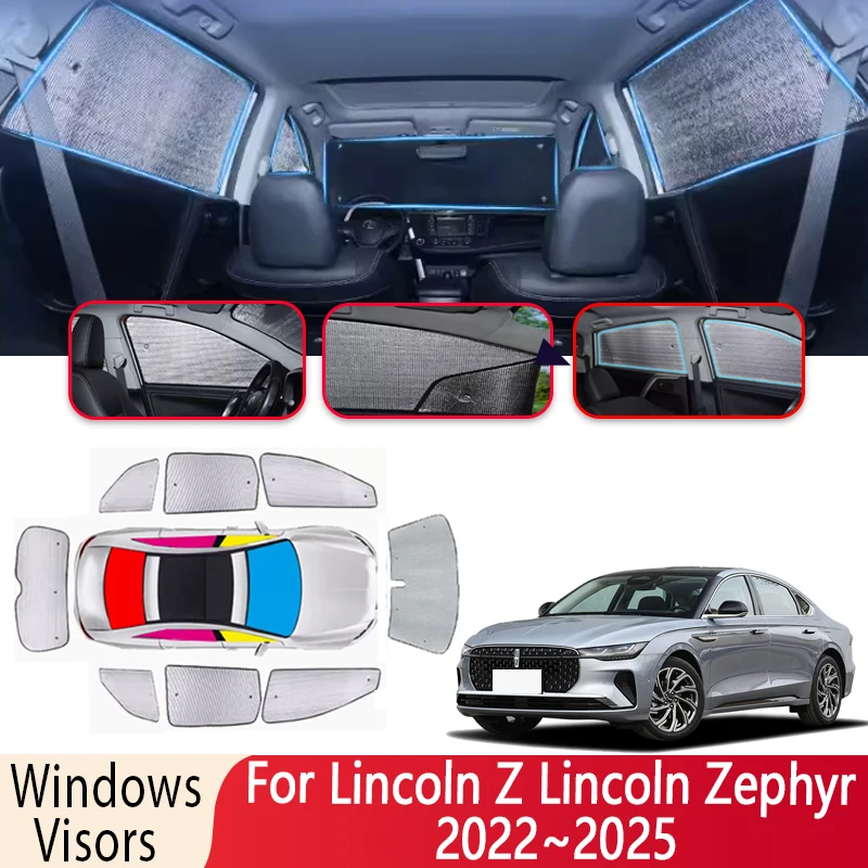 Sun Shade For Lincoln Z Lincoln Zephyr 2022~2025 2023 2024 Windshield Sunshade Heat Insulation Auto Parts Sun Visor Accessories