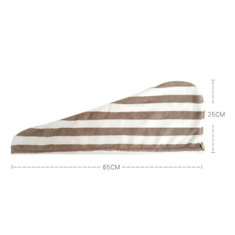 Serviette turban unisexe pour séchage rapide des cheveux, enveloppes de bain douces, bonnet solide pour document