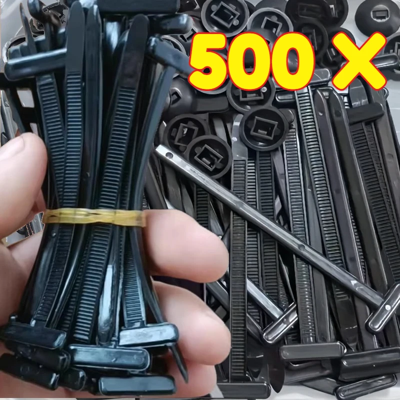 Multi-Purpose Nylon Zip Ties Car Engine Guards Underbody Panel Fastener Clip Screw Replacement Heavy Duty Self-locking Cable Tie