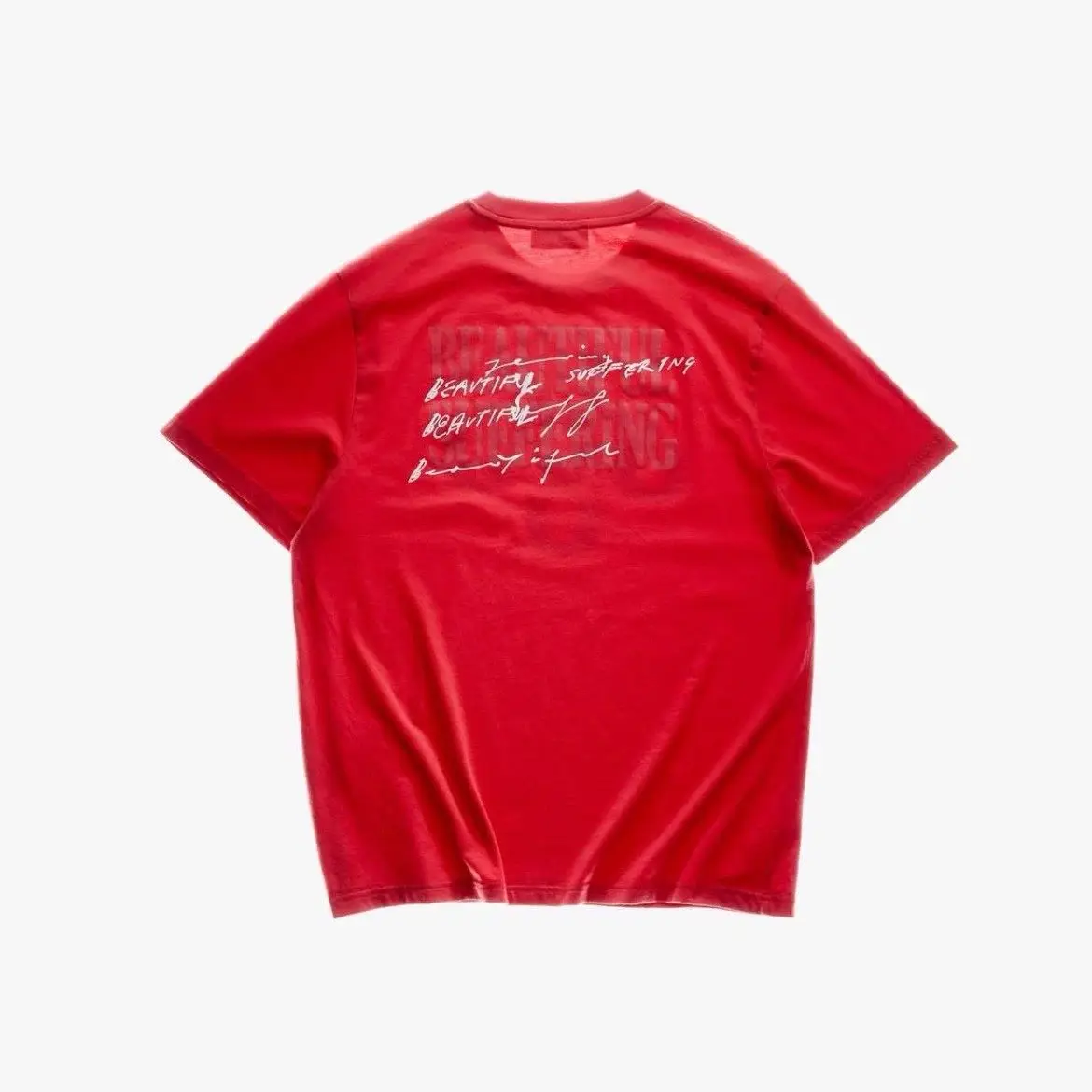 UVU American retro printing light and thin sports jogging cotton loose short-sleeved T-shirt