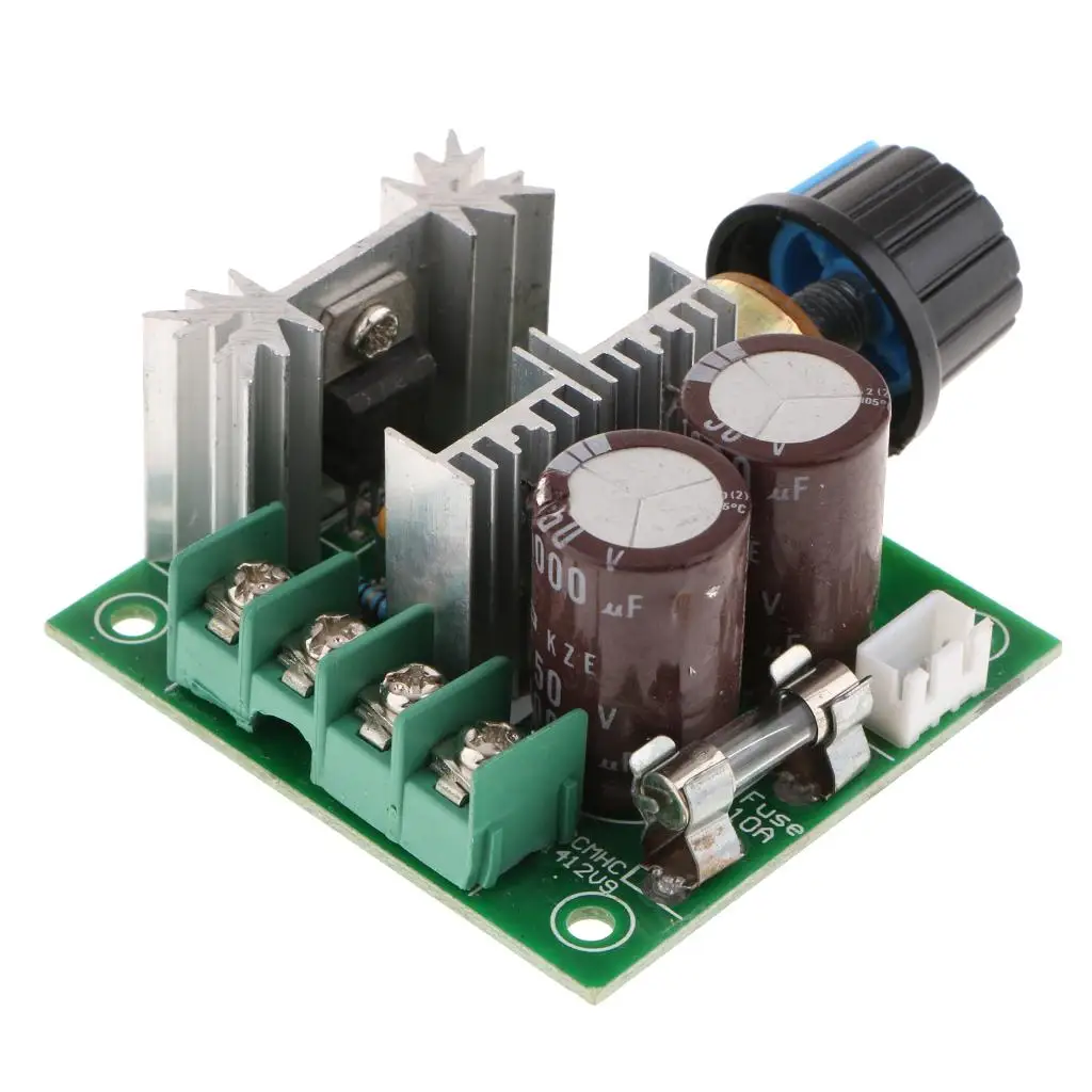 PWM Regulator Governor Switch High Current Protection Stepless Motor Speed Controller for Industrial Fan and Lighting 12V 40V