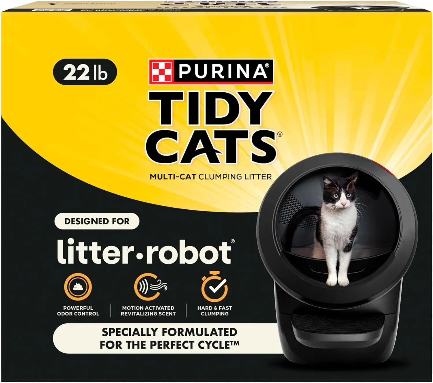 Clumping Cat Litter for Litter-Robot, Odor Control Formula, Low Dust, Easy Cleanup