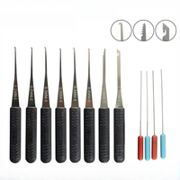 12PCS Unlocking Locksmith Practice Lock Pick Key Extractor Padlock Lockpick Tool Set