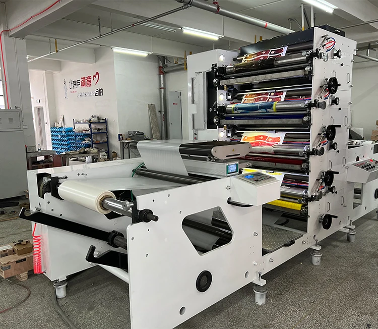 High Speed 2 3 4 6 Color Flexographic Paper Cup Printing Machine with UV Dryer