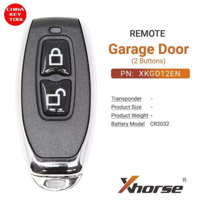 1PCS Xhorse Garage Remote 2 Buttons XKGD12EN