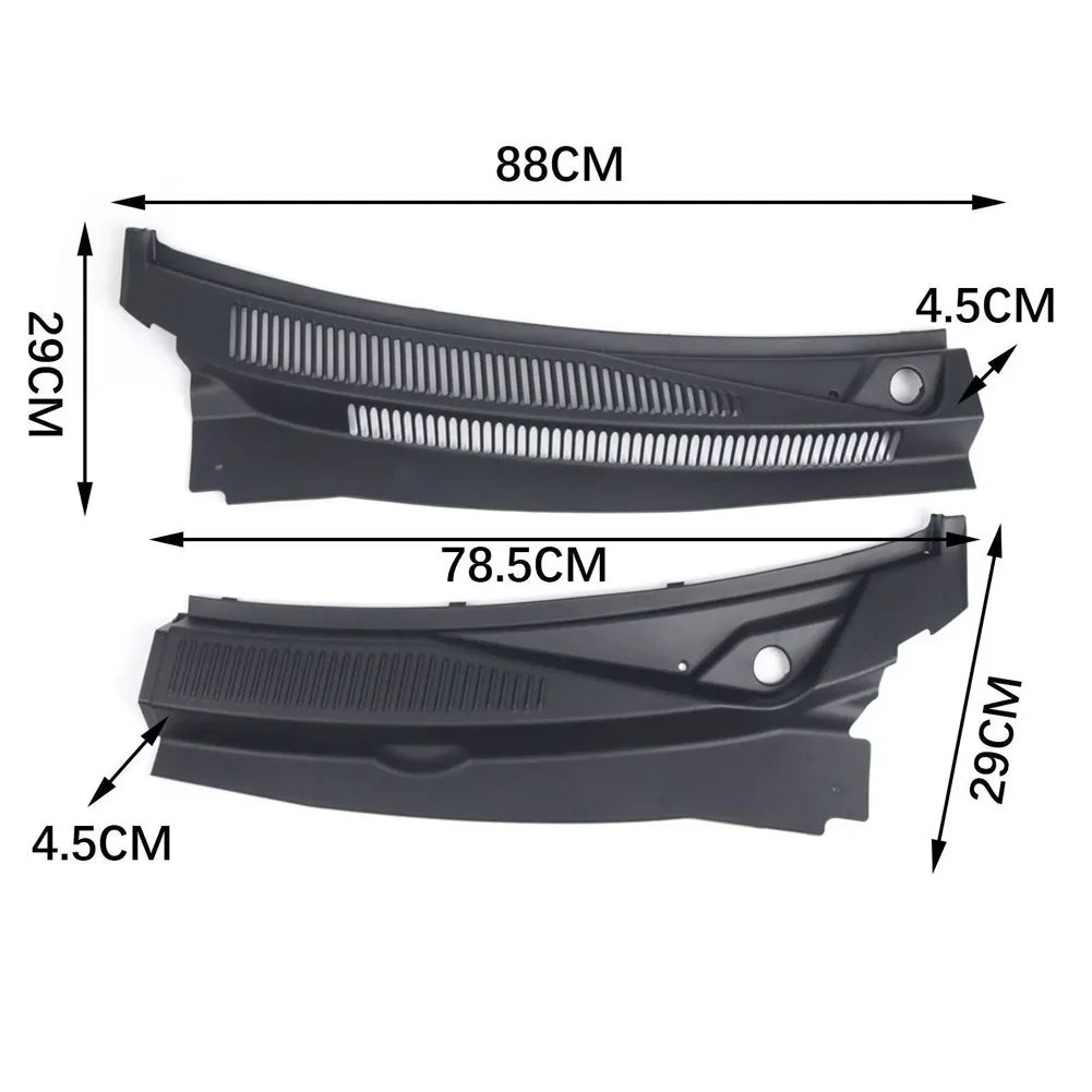 Windshield Wiper Cowl Vent Grille 55156853 55156852 Automobile Front Cowl Vent Grille (Left-hand Drive Vehicles) ABS