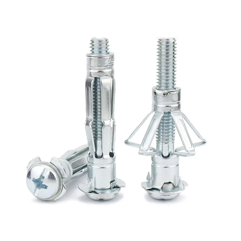 10/20PC Hollow Wall Anchor Toggle Bolt M4 M5 M6 M8 Plasterboard Expansion Screw for Drywall Hollow Brick Gypsum Board