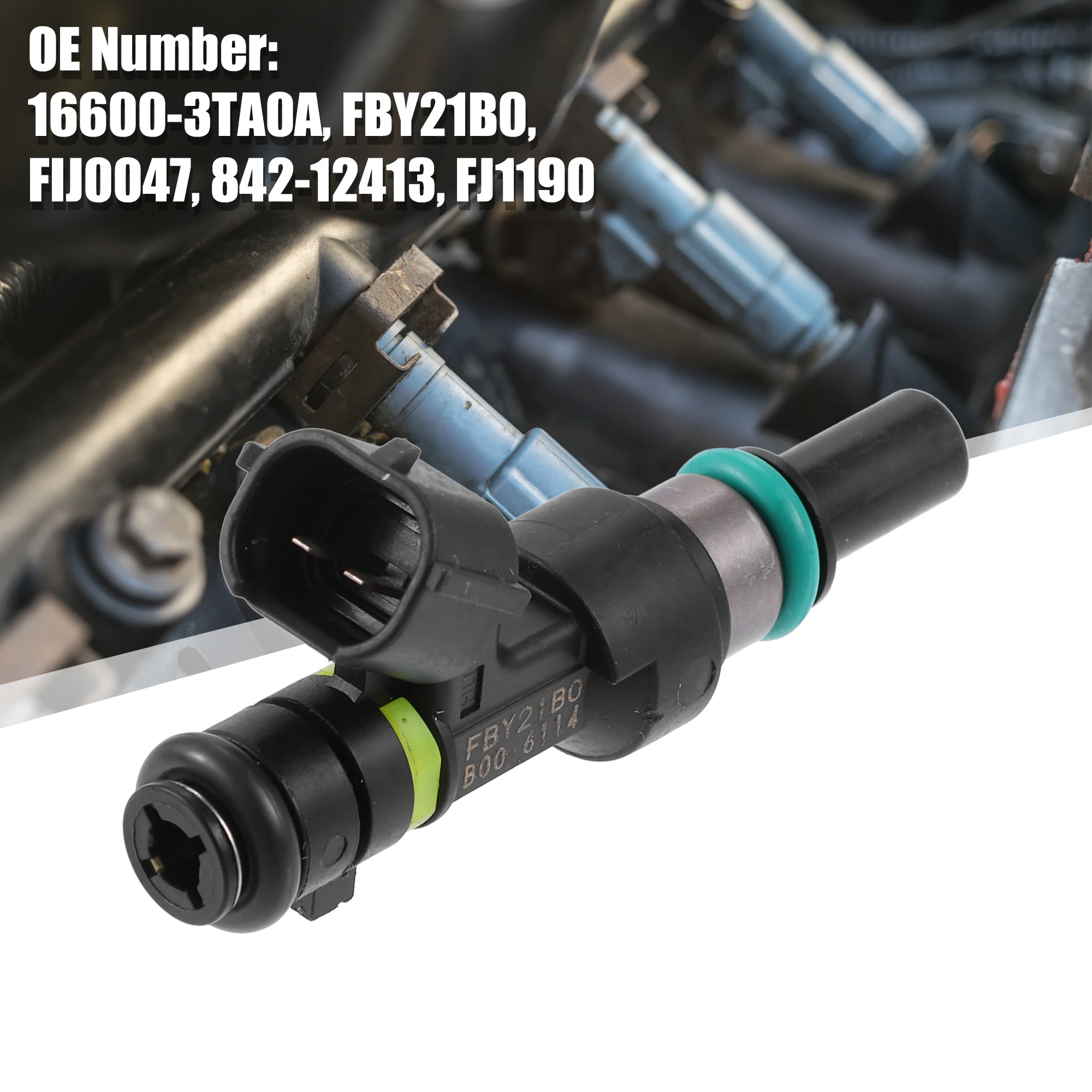 

UXCELL 4 шт. 16600-3TA0A FBY21B0 Топливная форсунка для Nissan Altima 2.5L 2013-2014