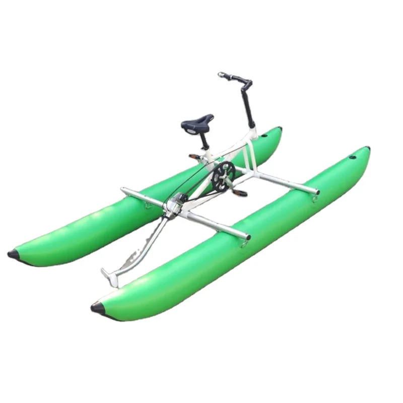 

Aluminum Frame Pedal Aqua Cycle 18km/h Speed for Commercial Rental 150kg Load Heavy Duty Water Bike