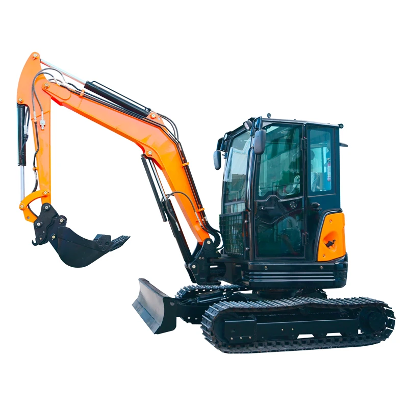 

3.5T Compact Mini Digger, Zero Swing for Tight Spaces, with Hydraulic Breaker/Quick Coupler Options