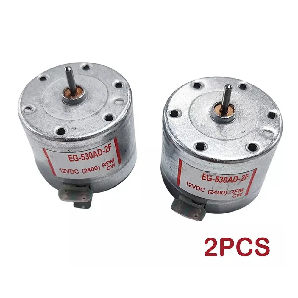 2 uds EG-530AD-2F Motor de Audio DC 12V CW grabadora de cinta Audio cabstan Motor piezas de herramientas para casette para reproductor de CD para CD-ROM