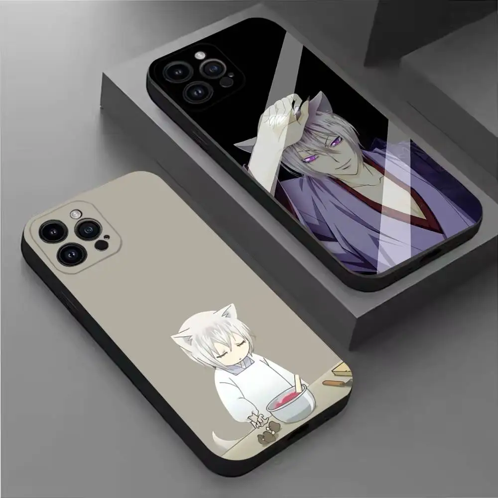

Anime T-Tomoe Kamisama Phone Case For iPhone 17,16,15,14,13,12,11 Plus,Pro Max,XS,X,XR,SE,Mini,8,7,Soft Silicone Black Cover