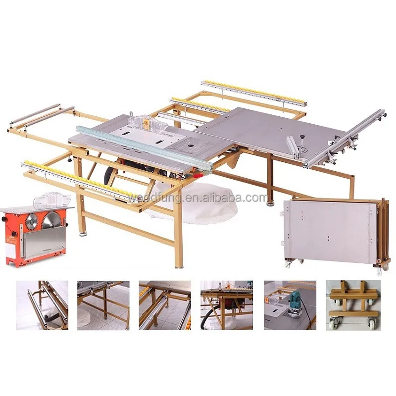 Wood cutting machine saw machine mini portable PVC melamine board plywood wood cutter panel saw table saw