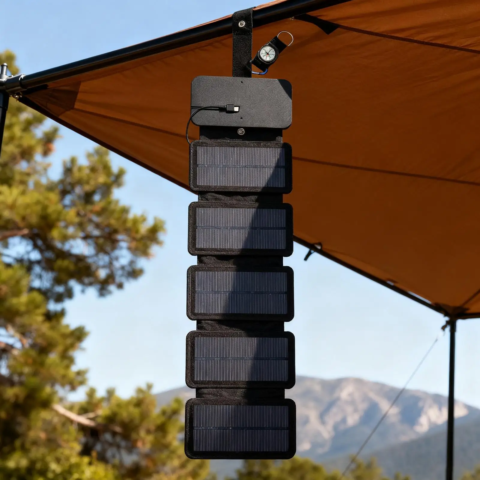 

Solar Battery Charger Portable Waterproof Cellphone Charging Panel Folding Cellphone Charger For Home Outdoor Car RV Hiking