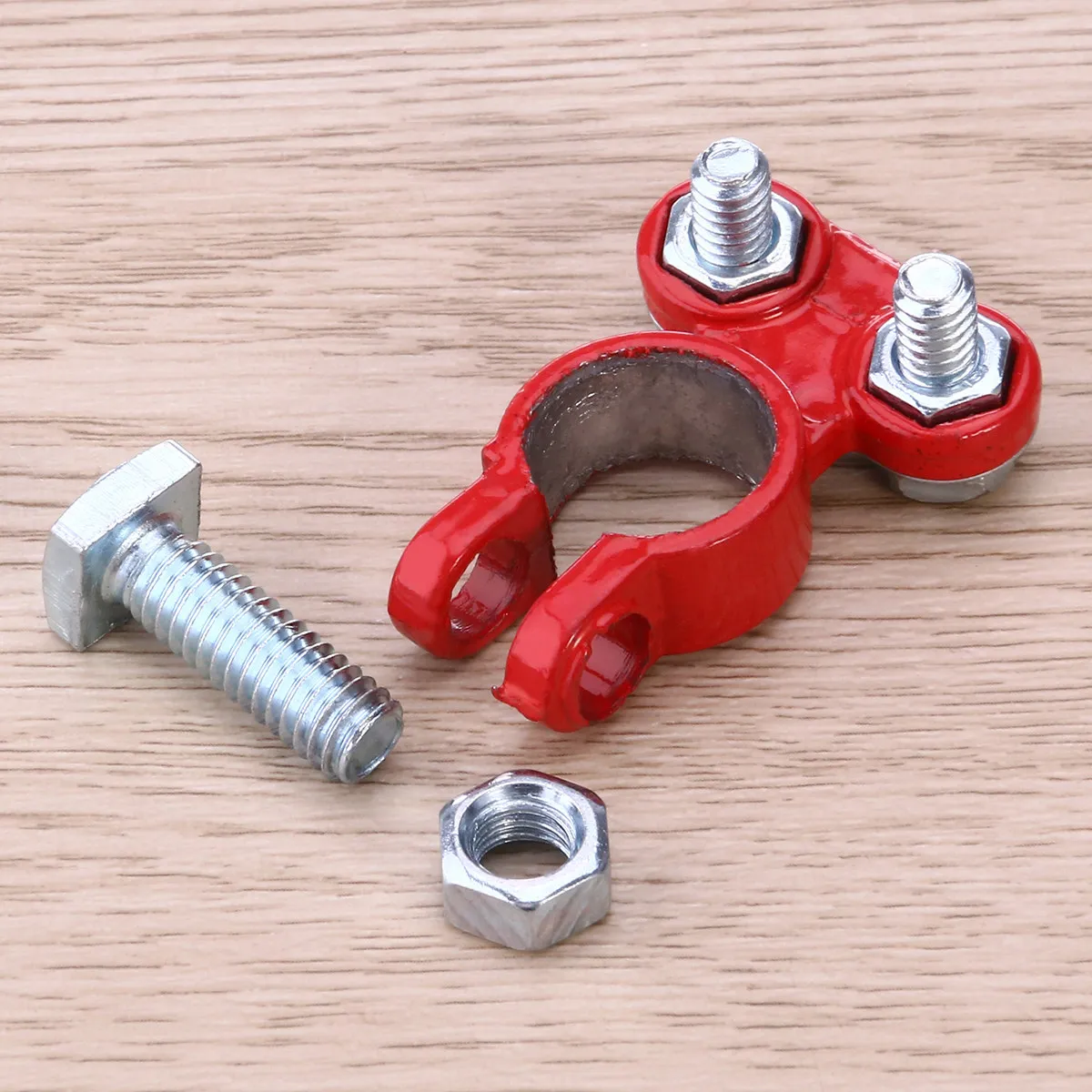 2Pcs Premium Battery Terminal Ends for Car Battery Cable Heavy Duty Zinc Alloy Replacement Terminal Ends Red All Autos
