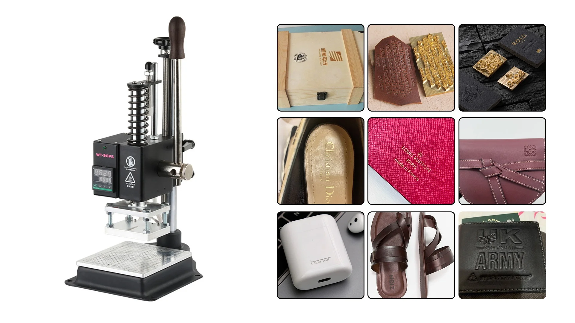 Bestseller with Good Quality Logo  Machine Is Used for Hot Stamping of Leather Logos with  Foil