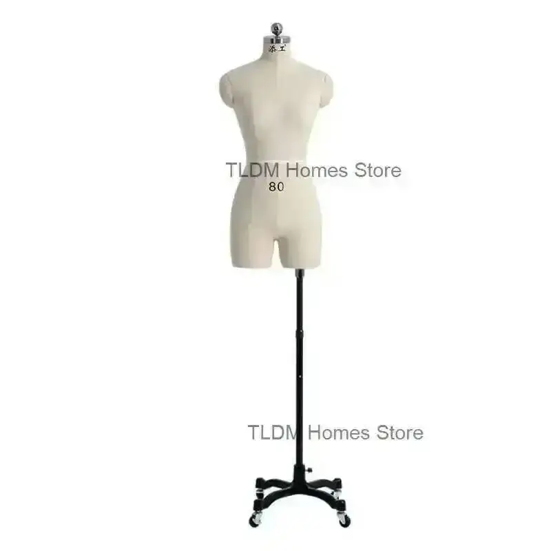 

Mannequin with Tailor Display Body Female Linen Mannequins Sewing Cover Legs for Dress Clothing Design Bust Stand Can Pin