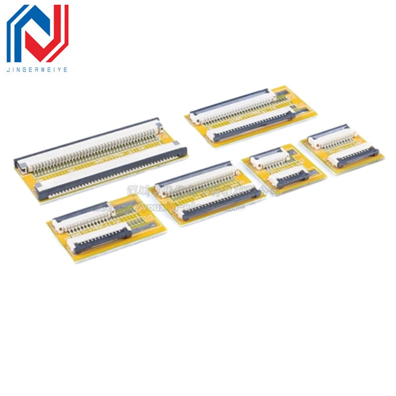 2Pcs FFC/FPC Flexible Cable Extension Board Adapter 0.5MM Pitch 4P/8/10/12/14/16/20/24/30/40/50/60/64Pin