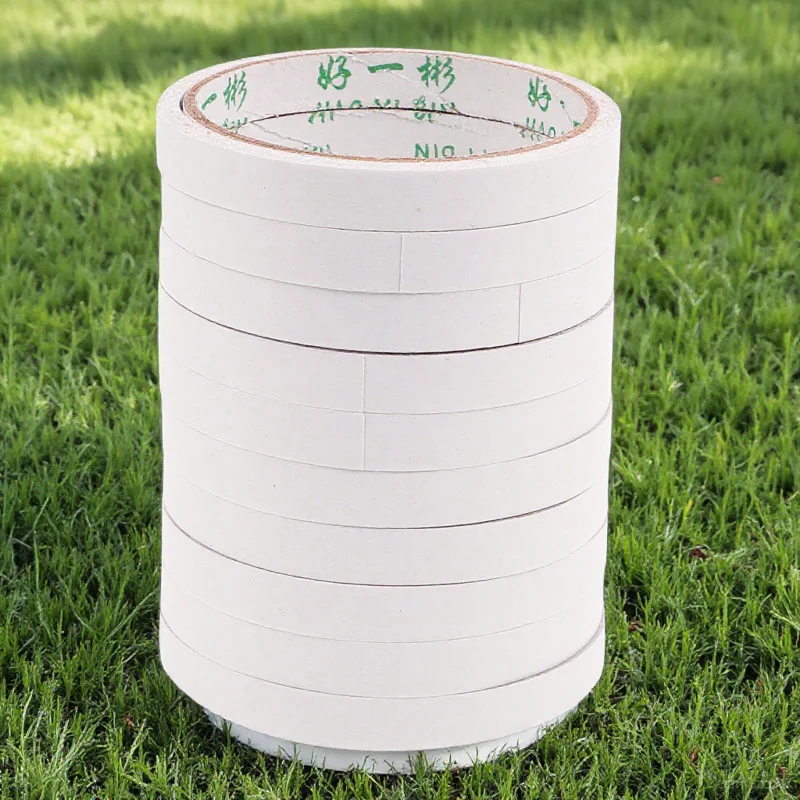 10pcs 1.2X800Cm Double-Sided Adhesive Tape Heavy Duty Craft Office School Stationery Supplies Hot-Melt Adhesive Tapes
