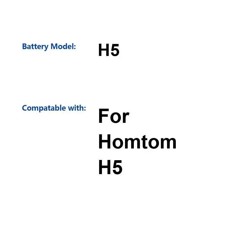 

For Homtom H5 3300Mah High Capacity Reliable Power Mobile Phone Battery