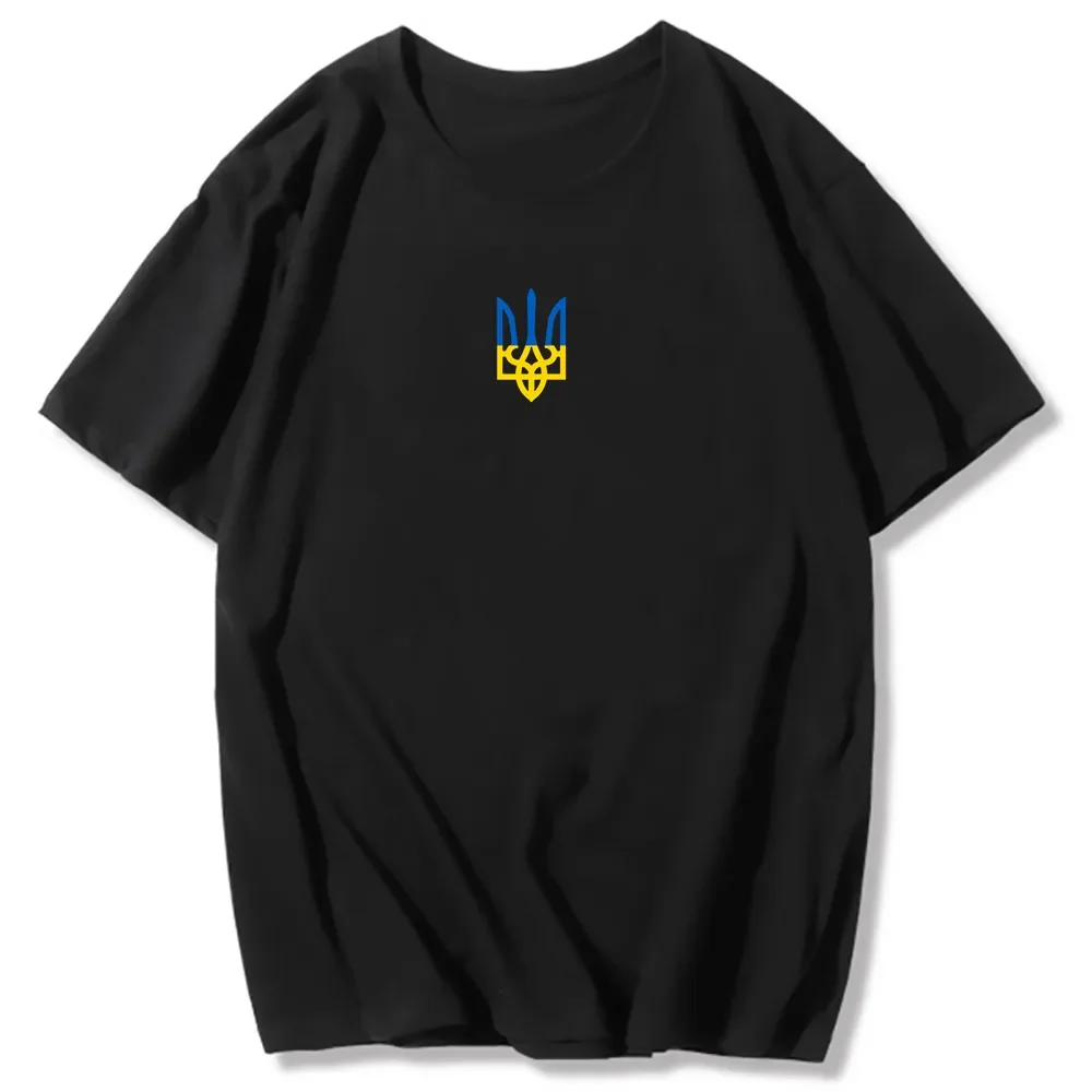 Ukraine T-shirt Women T-shirts Men Ukrainian T Shirt Ukraine Trident Army Short Sleeve Tee Shirt Woman Clothes Top